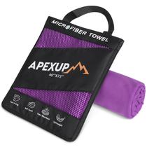 Toalha APEXUP Microfibra 183x102 cm Ultra Absorvente Roxa Toalha APEXUP Microfibra 183x102 cm Ultra Absorvente Roxa