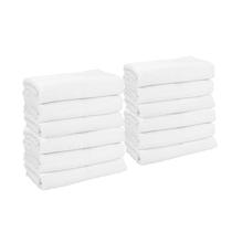 Toalha Arkwright White Bath Gym 100% algodão 22x44cm - pacote com 6