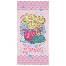 Toalha Aveludada Infantil Barbie 70cm x 1,40m Lepper Oficial