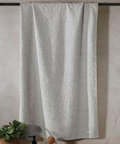 Toalha banhão felpudo jacquard cristal liso 90cm - Cinza