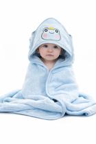Toalha Banho Bebê 80*80 Capuz Roupão Infantil Recém Nascido Criança Bichinho Bordado