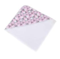 Toalha Banho Bebe com Capuz Macia Estampada 75x75cm