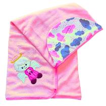 Toalha Banho Bebê Forrada Quentinha Com Capuz e Bordado 100%algodão