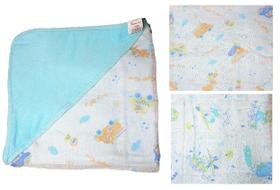 Toalha Banho Bebe Menina Menino Estampada Dupla Face Com Capuz E Forro Em Fralda