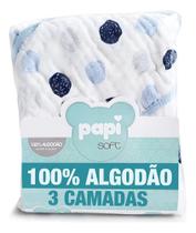 Toalha Banho Bebê Soft 3 Camadas Toalha Fralda Capuz Algodão