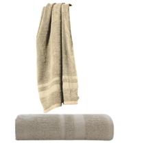 Toalha Banho Camesa Alamo 70x140 Algodão Leve e Macia Bege Toalha Banho Camesa Alamo 70x140 Algodão Leve e Macia Bege