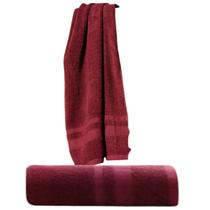Toalha Banho Camesa Alamo 70x140 Algodão Leve e Macia Vinho Toalha Banho Camesa Alamo 70x140 Algodão Leve e Macia Vinho