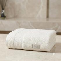 Toalha Banho Canelada Algodão Branca Off White Maria Tereza 470g Toalha Banho Canelada Algodão Branca Off White Maria Tereza 470g