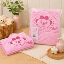 Toalha Banho com Capuz Bordada Lilica Ripilica BB Algodão Toalha Banho com Capuz Bordada Lilica Ripilica BB Algodão