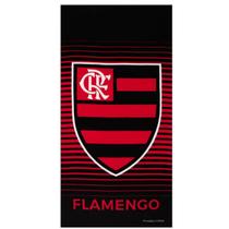 Toalha Banho e Praia Time Buettner Aveludada Flamengo Brasão