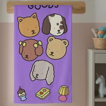 Toalha Banho Infantil Algodão Com Estampa Desenho Pintar Bobss Colorida Confortável