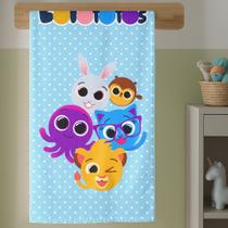 Toalha Banho Infantil Estampada Gato Confeiteiro Desenho Animado Colorido Confortável