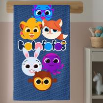 Toalha Banho Infantil Estampada Gato Confeiteiro Desenho Animado Colorido Confortável