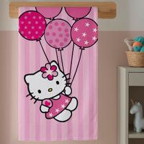 Toalha Banho Infantil Menina Helo Gatinho Estampa Kitty Algodão Resistente E Macia
