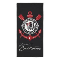 Toalha Banho Lepper Aveludada Transfer Corinthians 70 cm x 1,40 m Toalha Banho Lepper Aveludada Transfer Corinthians 70 cm x 1,40 m