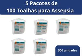 Toalha Banho no Leito e Higiene Descartável para Assepsia 30x35cm c/ 500un. Medix