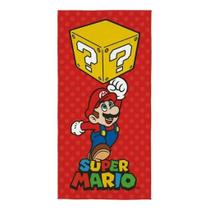 Toalha Banho Praia Banho Desenho Super Mario Macia Jogo Clássico