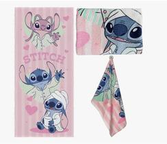 Toalha Banho Stitch Menina 60 Cm Macia Absorvente