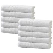 Toalha Banho Teka Roma Absorção Alta - 10 Peças - Branca