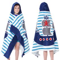 Toalha Bavilk Kids com capuz Pirate Ship 127x76cm de algodão