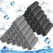 Toalha BBTO Cooling Microfiber 100 unidades, 81x30 cm, preta, cinza Toalha BBTO Cooling Microfiber 100 unidades, 81x30 cm, preta, cinza