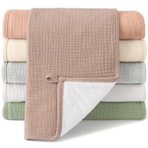 Toalha Bearmoss Muslin Burp, 50 x 25 cm, pacote com 6 panos de algodão
