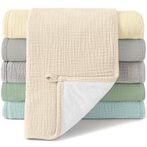 Toalha Bearmoss Muslin, panos para arrotar, 51 x 25 cm, macios e absorventes, pacote com 6 Toalha Bearmoss Muslin, panos para arrotar, 51 x 25 cm, macios e absorventes, pacote com 6