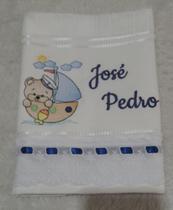 Toalha Bordada Personalizada com Nome Infantil, ursinho Toalha Bordada Personalizada com Nome Infantil, ursinho