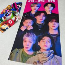 Toalha BTS de Banho e Praia Temática Personalizada do Gigante Algodão Rosa