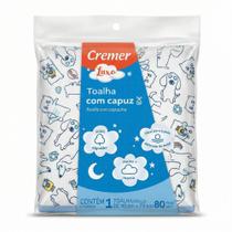 Toalha C/ Capuz Bebê Cremer Menino Algodão Absorvente 90x75cm Toalha C/ Capuz Bebê Cremer Menino Algodão Absorvente 90x75cm
