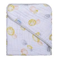 Toalha c/capuz de canto baby joy soft estampada Toalha c/capuz de canto baby joy soft estampada