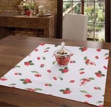 Toalha Centro de Mesa Dohler Estampas Vívidas Diversas Decorativa Cozinha Sala Jantar Anti Manchas