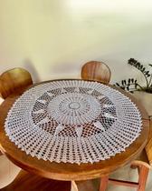 Toalha Centro de Mesa Uvas 1m Crochê Artesanal Toalha Centro de Mesa Uvas 1m Crochê Artesanal