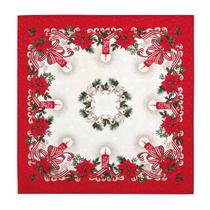 Toalha Centro Mesa Quadrada Athenas Dohler 78x78cm Natal 120