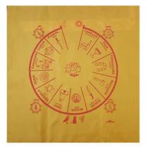 Toalha Cigana Para Altar, Taro E Jogos 70x70 Cm Amarela