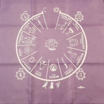 Toalha Cigana Para Altar, Taro E Jogos 70x70 Cm Lilas