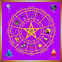 Toalha Cigana Para Jogar Tarot Em Veludo Roxa + Presente