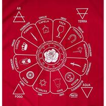 Toalha Cigana Vermelha e Prata + Presente