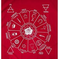 Toalha Cigana Vermelha E Prata + Presente