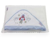 Toalha com Capuz Bebê Foguete - Catran