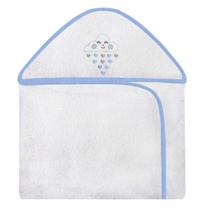 Toalha com Capuz Bordado - Nuvem Azul Toalha com Capuz Bordado - Nuvem Azul