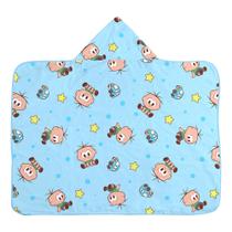 Toalha com capuz de bebê turma da monica azul Toalha com capuz de bebê turma da monica azul