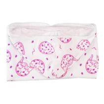 Toalha com Capuz em Tecido Fralda Estampada Teka Baby Rosa - 75cm x 90cm Toalha com Capuz em Tecido Fralda Estampada Teka Baby Rosa - 75cm x 90cm