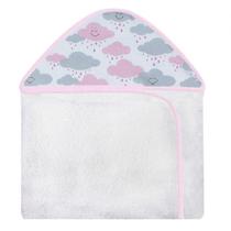 Toalha com Capuz Estampado - Nuvem Rosa Toalha com Capuz Estampado - Nuvem Rosa