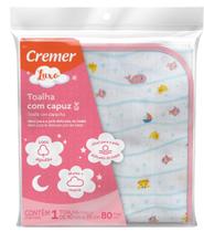 Toalha Com Capuz Fralda Soft Cremer Com Capuz 90x75cm Toalha Com Capuz Fralda Soft Cremer Com Capuz 90x75cm