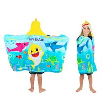 Toalha com capuz Franco Baby Shark Supper Seas Kids 3-7 anos Toalha com capuz Franco Baby Shark Supper Seas Kids 3-7 anos