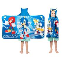 Toalha com capuz Franco Kids Sonic The Hedgehog Anime