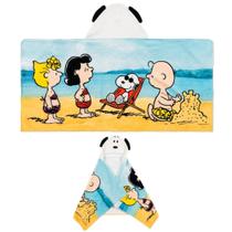 Toalha com capuz Franco Peanuts Snoopy Kids 60x120cm