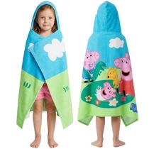 Toalha com Capuz Get Trend Peppa Pig em Algodão para Meninas 2-6 Anos Toalha com Capuz Get Trend Peppa Pig em Algodão para Meninas 2-6 Anos