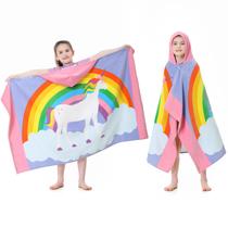 Toalha com capuz MOKANI Kids de algodão supermacia e absorvente Toalha com capuz MOKANI Kids de algodão supermacia e absorvente